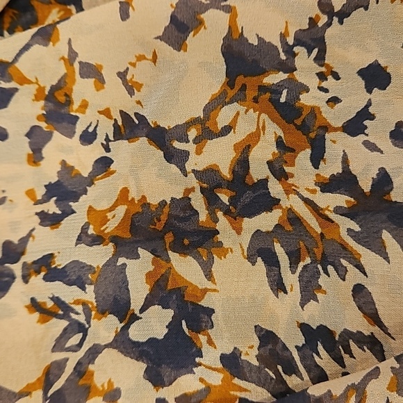 💕JOIE💕 Chelsse Short Sleeve 100% Silk Blouse Top ~ Pale Mauve Print L NWT - Picture 10 of 15